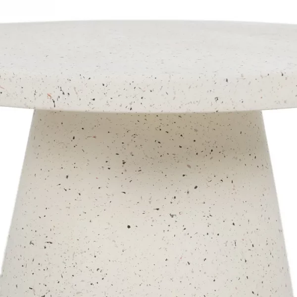 MESA CENTRO BLANCO FIBRA DE MAGNESIO 80 X 80 X 38 CM - Imagen 7