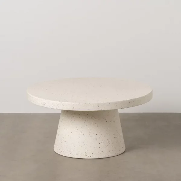 MESA CENTRO BLANCO FIBRA DE MAGNESIO 80 X 80 X 38 CM - Imagen 2