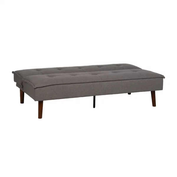 SOFÁ-CAMA GRIS METAL-MADERA SALÓN 181 X 88 X 85,50 CM - Imagen 4
