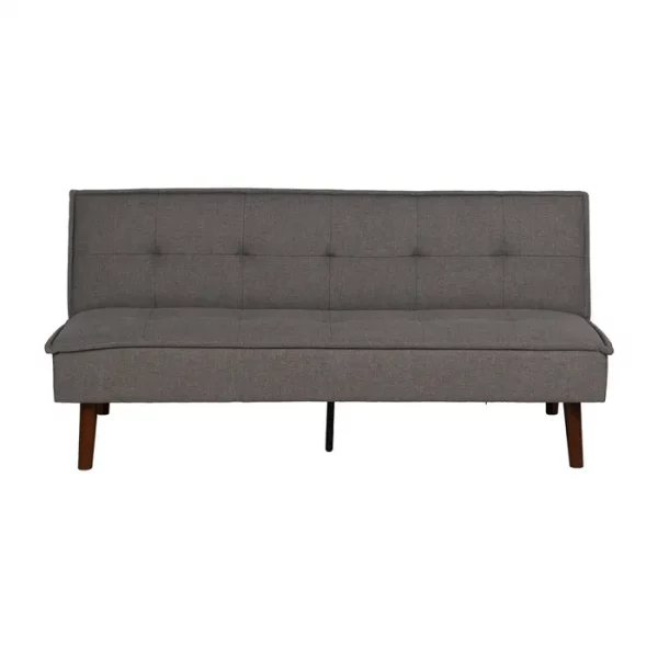 SOFÁ-CAMA GRIS METAL-MADERA SALÓN 181 X 88 X 85,50 CM - Imagen 5