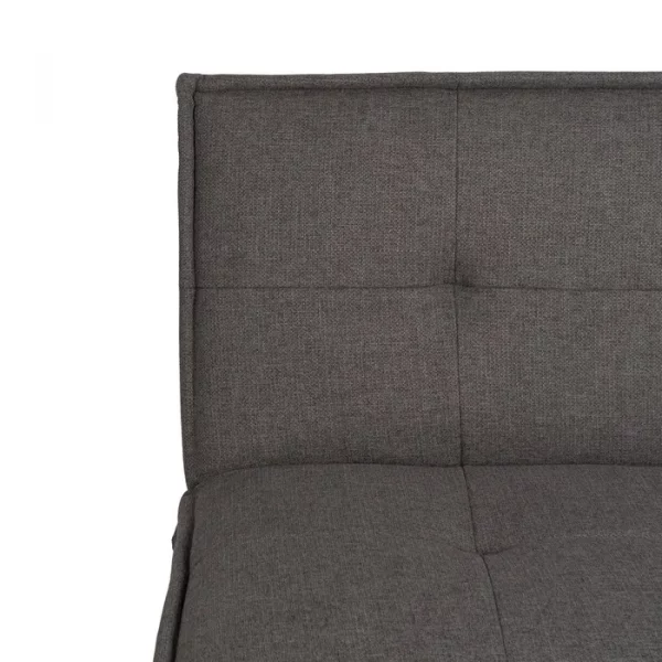 SOFÁ-CAMA GRIS METAL-MADERA SALÓN 181 X 88 X 85,50 CM - Imagen 8