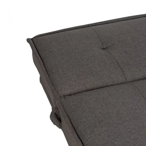 SOFÁ-CAMA GRIS METAL-MADERA SALÓN 181 X 88 X 85,50 CM - Imagen 10