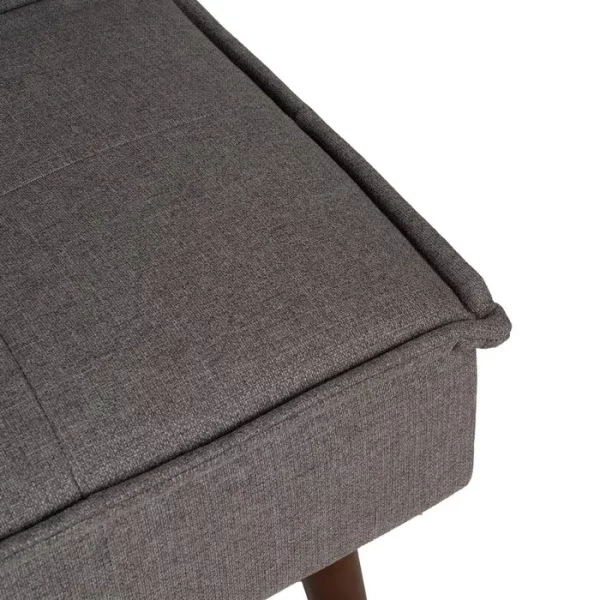 SOFÁ-CAMA GRIS METAL-MADERA SALÓN 181 X 88 X 85,50 CM - Imagen 11
