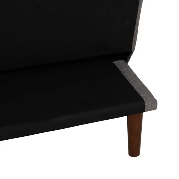 SOFÁ-CAMA GRIS METAL-MADERA SALÓN 181 X 88 X 85,50 CM - Imagen 13