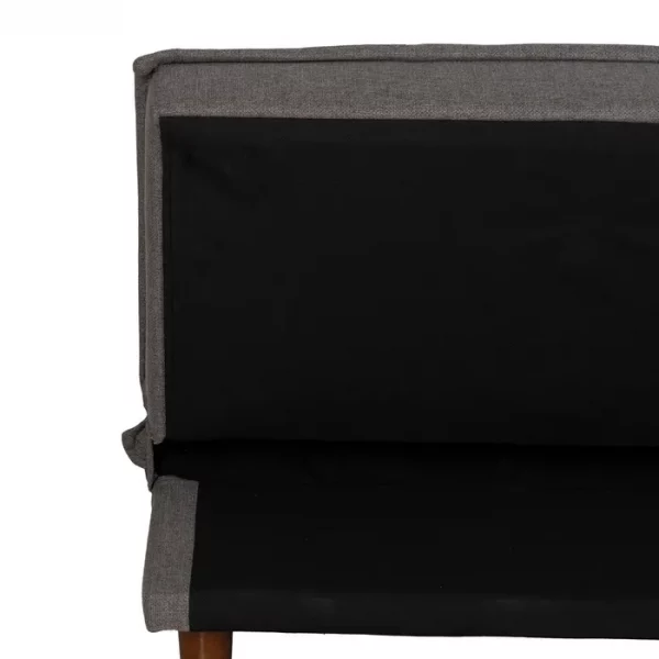 SOFÁ-CAMA GRIS METAL-MADERA SALÓN 181 X 88 X 85,50 CM - Imagen 14
