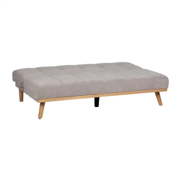 SOFÁ-CAMA GRIS METAL-MADERA SALÓN 178 X 94 X 86 CM - Imagen 4