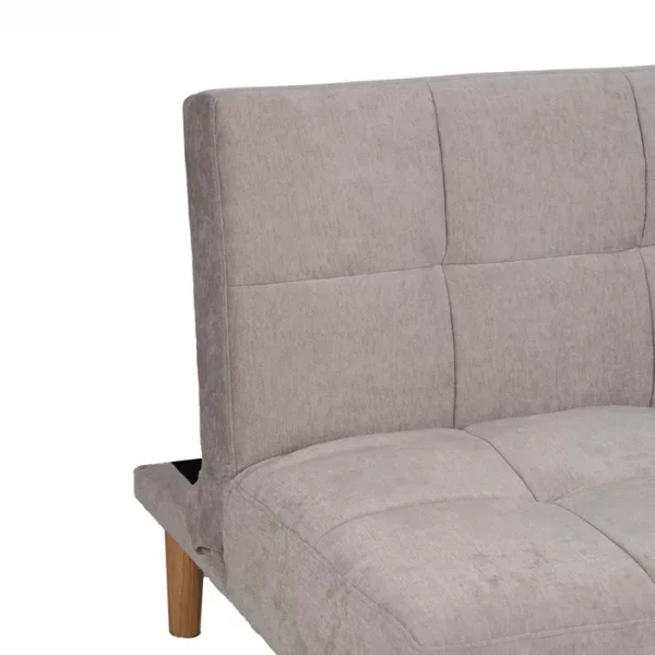 SOFÁ-CAMA GRIS METAL-MADERA SALÓN 178 X 94 X 86 CM - Imagen 7