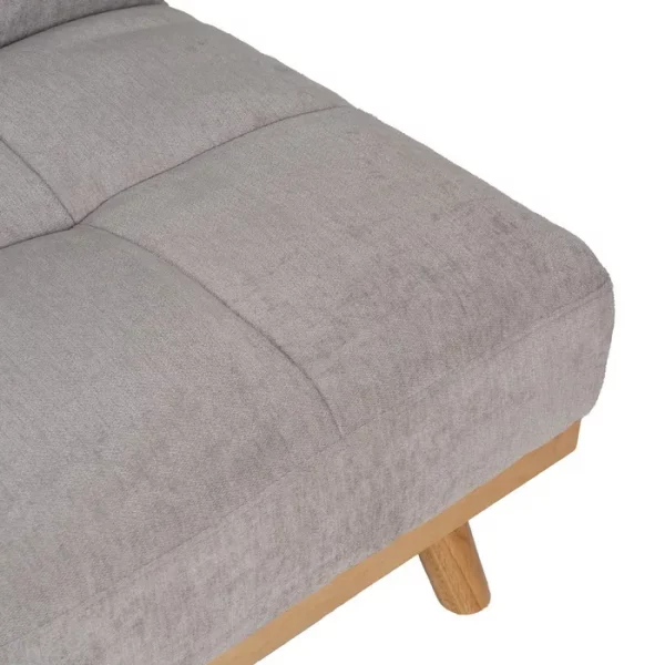 SOFÁ-CAMA GRIS METAL-MADERA SALÓN 178 X 94 X 86 CM - Imagen 11