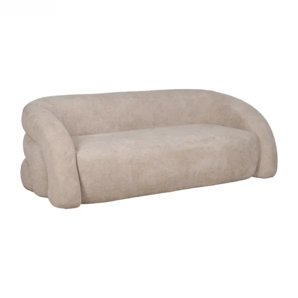 SOFÁ BEIGE TEJIDO SALÓN 200 X 89 X 61 CM - Imagen 3