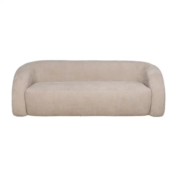 SOFÁ BEIGE TEJIDO SALÓN 200 X 89 X 61 CM - Imagen 4