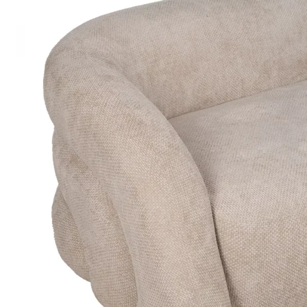 SOFÁ BEIGE TEJIDO SALÓN 200 X 89 X 61 CM - Imagen 6