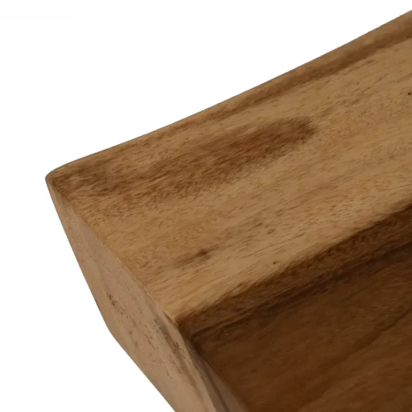 MESA CENTRO NATURAL MADERA-HIERRO SALÓN 150 X 70 X 45 CM - Imagen 3