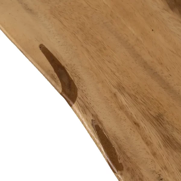 MESA CENTRO NATURAL MADERA-HIERRO SALÓN 150 X 70 X 45 CM - Imagen 7