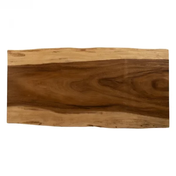 MESA CENTRO NATURAL MADERA-HIERRO SALÓN 150 X 70 X 45 CM - Imagen 8