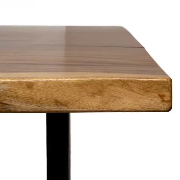 MESA COMEDOR NATURAL MADERA-HIERRO SALÓN 300 X 80 X 80 CM - Imagen 6