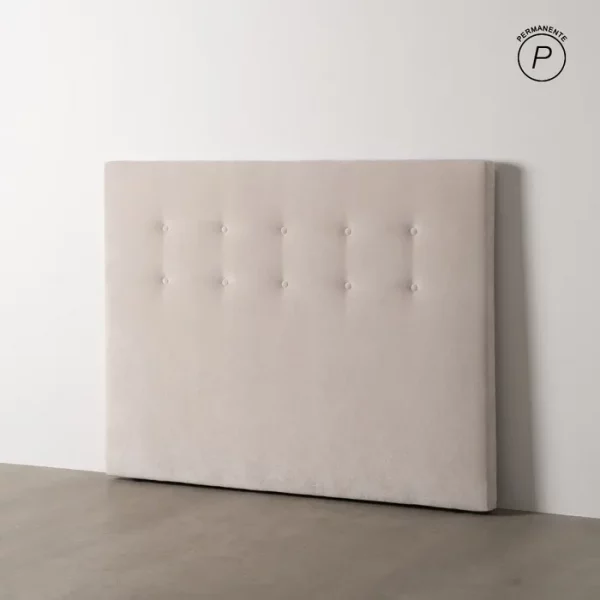 CABECERO CREMA TEJIDO DORMITORIO 165 X 8 X 125 CM