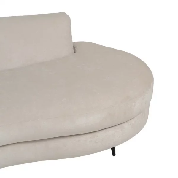 SOFÁ CREMA TEJIDO SALÓN 235 X 103 X 80 CM - Imagen 10