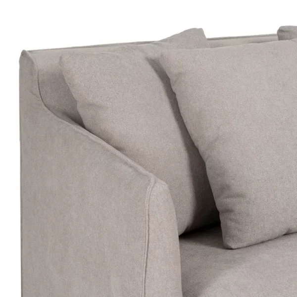 SOFÁ TAUPE TEJIDO SALÓN 237 X 91 X 78 CM - Imagen 5