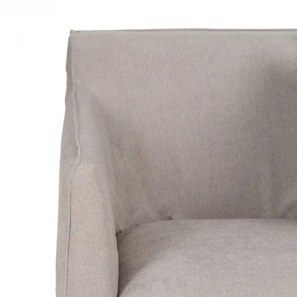 SOFÁ TAUPE TEJIDO SALÓN 237 X 91 X 78 CM - Imagen 6
