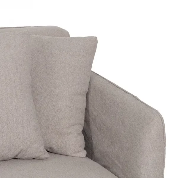 SOFÁ TAUPE TEJIDO SALÓN 237 X 91 X 78 CM - Imagen 7
