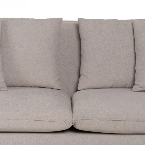 SOFÁ TAUPE TEJIDO SALÓN 237 X 91 X 78 CM - Imagen 8