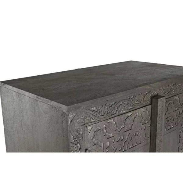 ARMARIO MADERA 85,5X47X180 TALLADO GRIS - Imagen 8