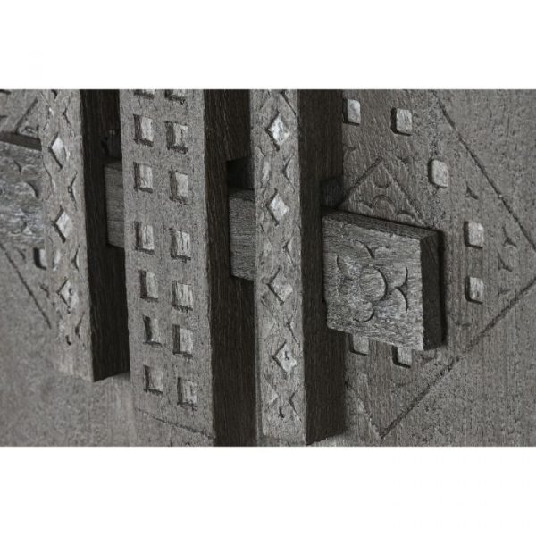 ARMARIO MADERA 85,5X47X180 TALLADO GRIS - Imagen 7