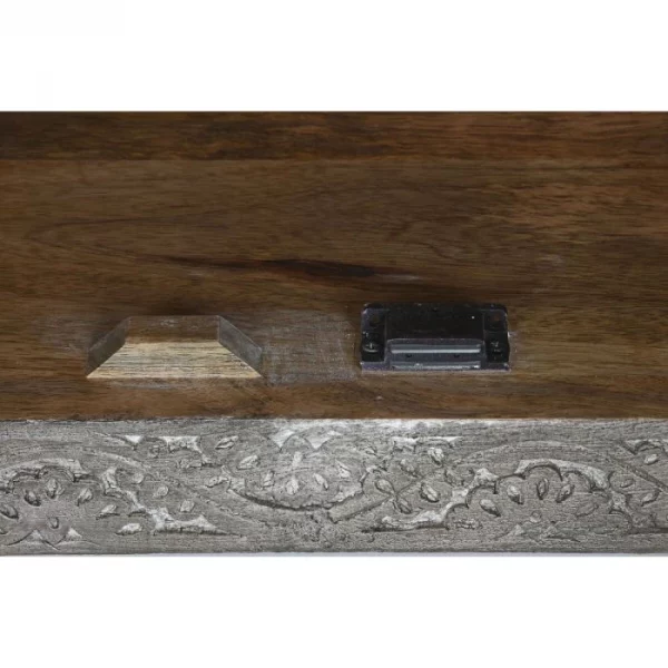 ARMARIO MADERA 85,5X47X180 TALLADO GRIS - Imagen 6