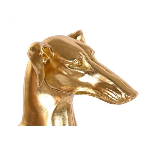 FIGURA RESINA 42,5X25,5X78 GALGO DORADO - Imagen 2