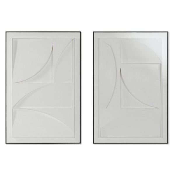 CUADRO YESO MDF 60X6,5X90 ABSTRACTO 3D 2 SURT.