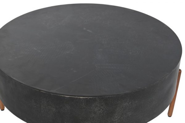 MESA CENTRO MANGO METAL 90X90X45 NEGRO - Imagen 2