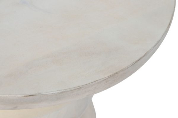 MESITA AUXILIAR MANGO MDF 50X50X34 BLANCO - Imagen 3