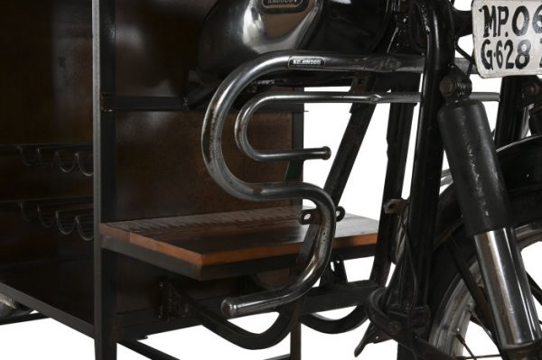 MUEBLE BAR METAL MADERA 280X72X106 MOTO - Imagen 7