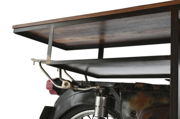MUEBLE BAR METAL MADERA 280X72X106 MOTO - Imagen 9