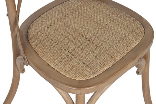 SILLA CEDRO RATAN 44X42X88 MARRON - Imagen 2