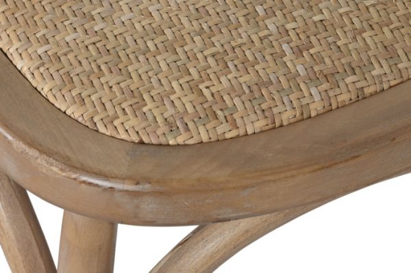 SILLA CEDRO RATAN 44X42X88 MARRON - Imagen 4