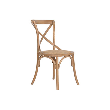 SILLA CEDRO RATAN 44X42X88 MARRON