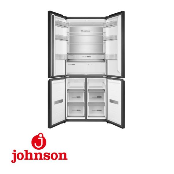 FRIGORÍFICO 4 PUERTAS JOHNSON 190X84 E CRISTAL NEGRO JR4D1986ENGN - Imagen 2