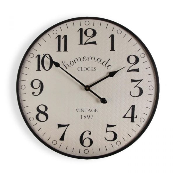 RELOJ PARED MADERA Y MET 60 CM - Imagen 2