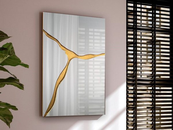 SURCOS II ESPEJO PAN ORO 80X120 SCHULLER 487351