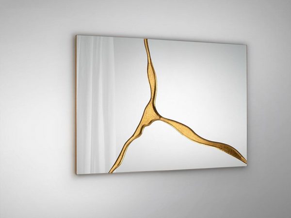 SURCOS II ESPEJO PAN ORO 80X120 SCHULLER 487351 - Imagen 3