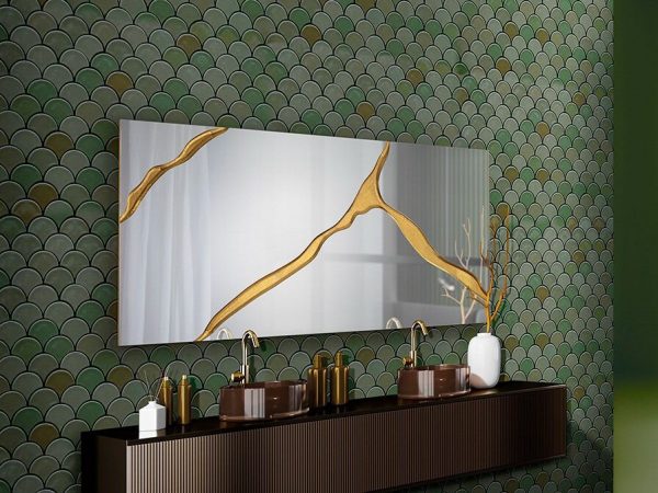 SURCOS II ESPEJO PAN ORO 80X180 SCHULLER 487474