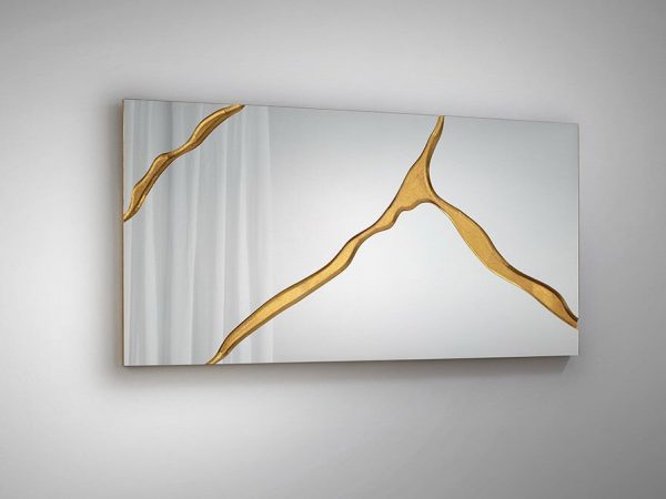 SURCOS II ESPEJO PAN ORO 80X180 SCHULLER 487474 - Imagen 3