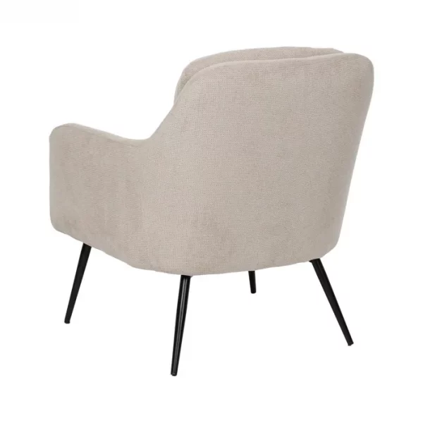 SILLÓN BEIGE TEJIDO-METAL 67,50 X 73 X 80 CM - Imagen 4