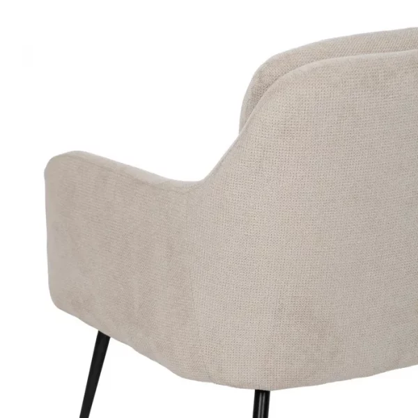 SILLÓN BEIGE TEJIDO-METAL 67,50 X 73 X 80 CM - Imagen 10