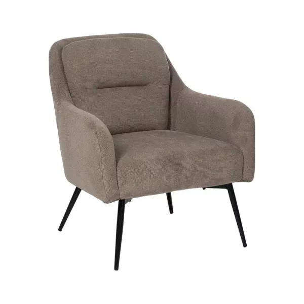 SILLÓN TAUPE TEJIDO-METAL 67,50 X 73 X 80 CM - Imagen 2