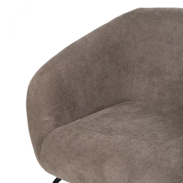 SILLÓN TAUPE TEJIDO-METAL 75 X 74,50 X 70 CM - Imagen 6