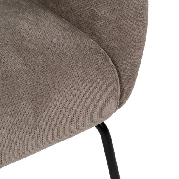 SILLÓN TAUPE TEJIDO-METAL 75 X 74,50 X 70 CM - Imagen 8