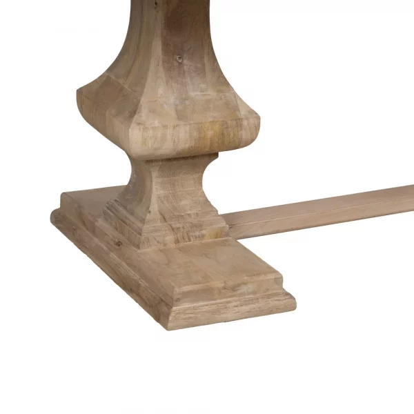 MESA COMEDOR BLANCO ROZADO 210 X 100 X 76 CM - Imagen 4