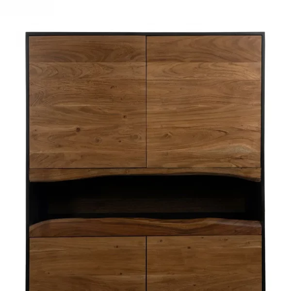 ARMARIO LED MADERA-METAL SALÓN 100 X 40 X 147 CM - Imagen 6